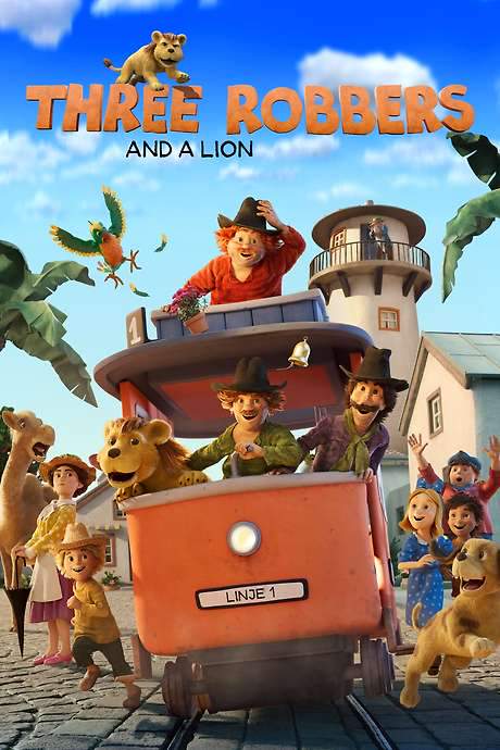 Three Robbers and a Lion